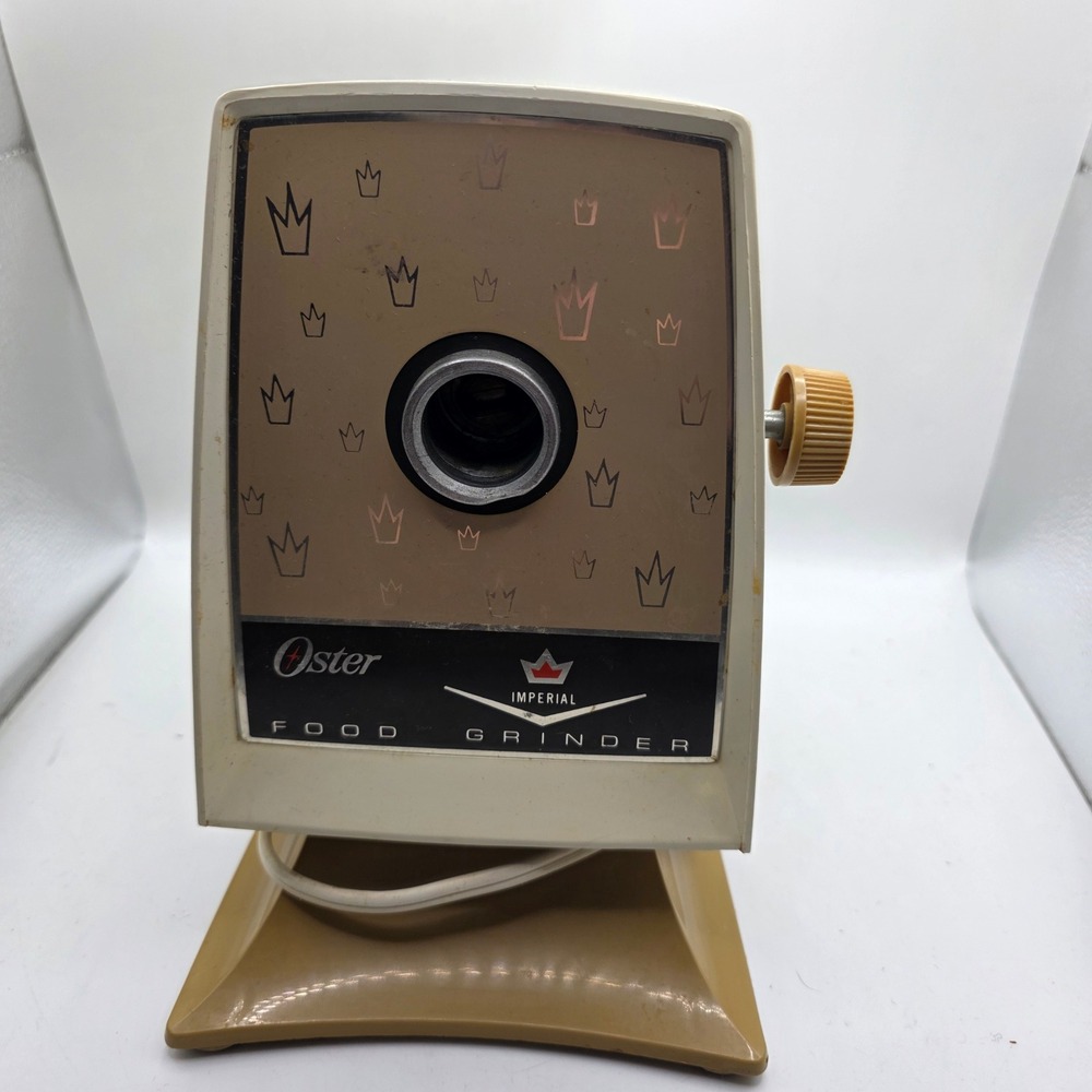 Vintage Oster Imperial 946-08F Food Grinder Motor Base MCM 360W USA Untested